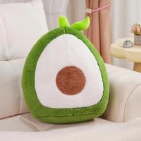 Animacinis avokado pliušinis žaislas Minkšta įdaryta vaisinė lėlė Pūkuota miela miego pliušinė pagalvė Sofa Dekoro pagalvėlė Gimtadienio dovana 25cm žalia