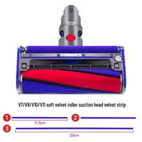 Huixi Apsauginės nuo nusidėvėjimo aksominės juostelės Dyson V6-V11 dulkių siurbliui, tiesioginės pavaros priedai 2 long 4 short red