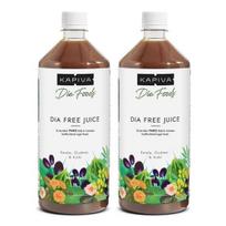 Kapiva Dia Free sultys, 1L | Kliniškai įrodyta diabetikų priežiūra | Amla, Karela, Jamun, Guduchi ir dar 7 ingredientai (Pakuotėje 2 vnt)