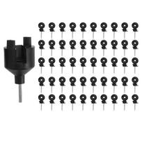 50 vnt. Elektrinio aptvaro izoliatorius Įsukamas izoliatorius Aptvaro žiedas Stulpas Medinio stulpo izoliatorius su