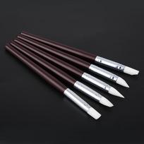 5pcsset Silicone Carving Art Pen Pottery Sculpture Clay Shaping Watercolor Painting DIY Tools