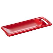 Repose ustensiles - Staub - 405090370 - Vitrocéramique - Cerise - 246 mm x 100 mm x 25 mm vyšnia