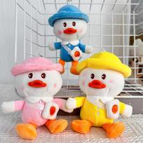 Crossbody Bag Duck Plush Pendant Grab Machine Doll Doll Hanging Ornament Doll Keychain Plush Toy 13cm yellow