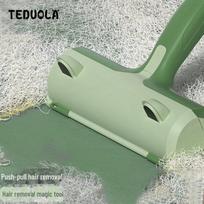 Two-Way Pet Hair Remover Roller for Clothing and Sofa - Automatic Cat, Dog, or Frog Hair Cleaner. gray