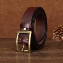 Light Luxury Belt Women's Leather First Layer Retro Fashion Jeans Belt 90cm