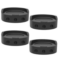 4Pcs Base Heightening Anti Vibration Pads Non-slip Cushion for Refrigerator Washing Machine gray