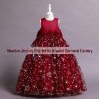 Princess Summer Dresses for Girls - Tutu Styles & More for Middle and Large Children 140 cm vyno raudonos spalvos