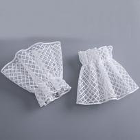 Sweet Fake Cuff for Women's Horn Cuffs Shirt Detachable Fake Sleeves Wrist Cuffs Sweater Blouse Horn Cuffs Wrist Warmers