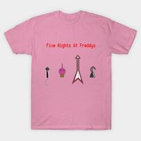 T Shirt Women Five Nights At Freddys Text Harajuku Print Kawaii Tshirt Summer Short Sleeve Female T-Shirt Top Tee S