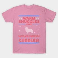 T Shirt Women Shetland Sheepdog Christmas Gift T Shirt For Dog L Harajuku Print Kawaii Tshirt Summer Short Sleeve Female T-Shirt Top Tee S rožinė