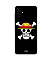 Case for Samsung Galaxy A06 One Piece Pirate Rap and Straw Hat Flag Maniacase juoda