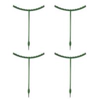Augalų atramos kuolai Sukraunami pusapvaliai augalų kuolai Lengvai surenkami Kuolai Trellises Augalų narvai Vidaus Lauko Pomidorų Monstera Hortenzija L 4pcs gray