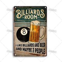 Artisian Pole Dancing Metal Poster Billiards Karate Archery Wrestling Tin Sign Hockey Sport Decorative Plaque Wall Decor Garage 7.8x11.8inch black
