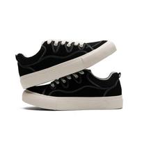Men's Black Canvas Shoes, National Tide Brand Shoes, Spring and Autumn Tide Shoes Casual Plate Shoes 39 juoda