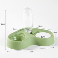 Pet Cat Feeding Water Feeder, Automatic Water Renewal To Prevent Overturning The Rice Basin Neck Guard Bowl Double Bowl
