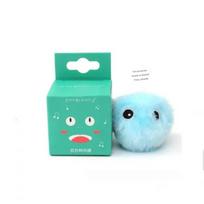 Interactive Ball Smart Toy for Cats Plush Electric Catnip Training Toy Kitten Touch Sounding Pet Product Squeak Toy Ball mėlyna
