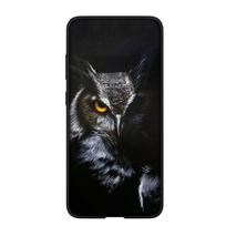 Telefono dėklas Samsung Galaxy S25 S24 S23 iPhone 16 15 Xiaomi Redmi Note 14 13 12 16E X 11 Pro Max 13C OPPO Moto Huawei A06 A05 14C pelėdos animacinis viršelis for iPhone X(XS) švelni smėlinė