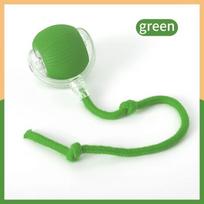 Smart Dog Toy Ball Automatic Moving Bouncing Rolling Ball for Small Medium Dog Cat Toy USB Rechargeable Dog Ball Rubber Ball žalia