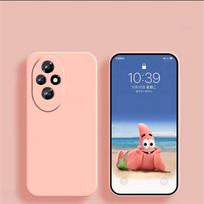For Honor 200 Liquid Silicone Case Honor 200 Cover Fundas Coque Soft TPU Camera Protector Phone Case Honor 200 Pro For Honor 200 rožinė