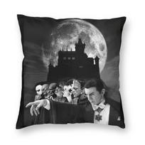 Klasikiniai Universal Horror Monsters pagalvės užvalkalų spaudai poliesterinis dekoratyvinis pagalvės užvalkalas drakulos metimo pagalvės užvalkalas 4545cm 30x30cm gray