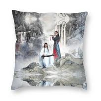 The Untamed Poster Throw Pillow Cover Decorative Pillow Wei Wuxian Lan Zhan Wangji 45*45cm Pillowcase 30x30cm