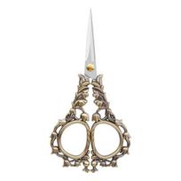 Yousheng Vintage Carved Flower Scissors Heavy Duty Stainless Steel Sharp Blade Multipurpose Tailor Scissors DIY Embroidery Arts Crafts Yarn Scissors