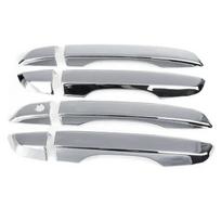 For Honda Civic 10th Gen 2016- Car Carbon Fiber Style Black Exterior Door Handle Moulding Cover Trim w/Keyless Entry Decor sidabras