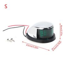 Valties žibintai Raudonas ir žalias 12V LED priekinis navigacinis žibintas Buriavimo signalinis žibintas 8.5*6.5*4cm white