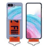 Fashion Personality Woven Wrist Strap Phone Case For Samsung Galaxy Z Flip 5 4 3 Soft Silicone Cover For Samsung Z Flip 5 Fundas For Samsung Z Flip 3