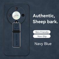 Honor X9B/X9A/X10/X7A/X8A Sheepskin Retro Anti-Fall Mobile Case with Stand Honor X9B (Precise Hole) black