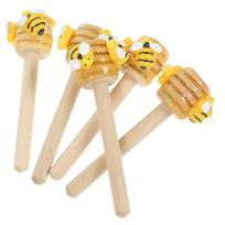 5 Pcs Bee Decorative Sticks Tiered Tray Kitchen Display Rack Mini Small Ornament Party Festival Table