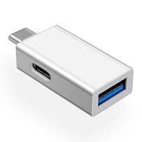 OTG Converter Is Suitable for   11, 12 Pro, Huawei P50 Mobile Phones, Type C 2 In 1, USB3.0 Charging Connection U Disk balta