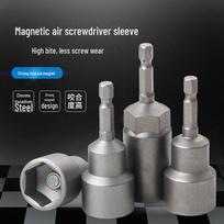 Pneumatinis magnetinis šešiakampis galvutės antgalis elektriniams grąžtams varžtams Magnetic Socket 6mm, Length 65mm