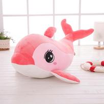 Dolphin Plush Toy Rag Doll Doll Sleep Lazy Pillow on Queen-size Bed Doll Girl Cute Long Pillow 35cm