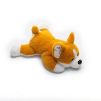 Hand Pot Corgi Plush Pendant Puppy Doll Plush Toy Dog Doll Backpack Hanging Birthday Presents [22 cm lying down; 15 cm sitting] orange