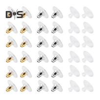 120 Pcs Earring Backs with Pad Hypoallergenic Earring Stoppers Acrylic Earring Backings Replacement for Lost Earring Backs DIY Earring Making įvairiaspalvis