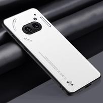 Prabangus PU odinis dėklas už nieką Telefono 2A Phone2A galinis dangtelis Matinis TPU silikonas, atsparus smūgiams, pilnai apsaugotas telefono dėklas Coque Nothing Phone 2A balta