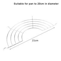 304 Stainless Steel Thick Line Semicircle Pan Frying Drain Line Rack Steam Rack 20cm