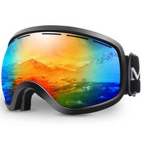 Ski Goggles for Men Winter Snow Sports Snowboard with Anti-fog Lens Ski Mask Glasses for Men Women Skiing Goggles orange