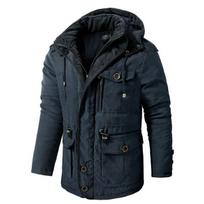 Vyriška šilta striukė žieminė parkas su gobtuvu vėjo striukė Medvilninis paminkštintas storas paltas Vyriškas plonas laisvalaikio vilnonis švarkas Vyriškas klasikinis parkas S
