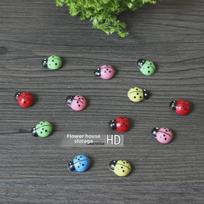 Mini boružėlė šventinė dekoracija sukulentams Ladybug (Red) (G-160)