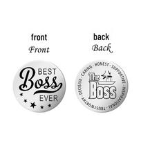 Women's Leather Pocket Hug Keychain with Stainless Steel Coin & Heartfelt Engraving