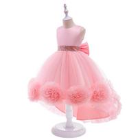 Girls' Princess Flower Tutu Performance Dress 130cm
