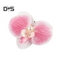 Dirbtinės kandidažiedės orchidėjos plaukų segtukas bohemiškas havajiškas dirbtiniai perlai imituota gėlė krokodilo tipo segtukas plaukų segtukas plaukų segtukas moterų plaukų aksesuarai galvos apdangalai