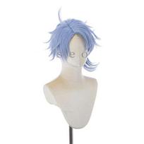 Mėlyna Ashengrotto Cosplay Perukas Šviesiai Pilkas Mėlynas Trumpas Karščiui Atsparus Sintetinis Plaukas Karnavalo Helovino Vakarėlio Perukai One Size gray