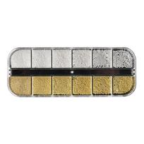 Multi-Size Nail Caviar Beads for Nails 3D Nail Art Decorations Micro Mini Metal Nail Beads Design DIY Nail Jewelry Beads black