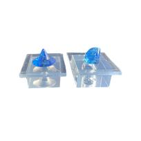 Crystals Clear Resin Castes Molds Soft Sturdy Silicone Materials Accessory for Handmade Specter Ornament Household S gray