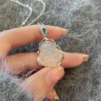 Buddha Gong Necklace Women's Light Luxury Niche High-end Sense Fashion New Chinese Pendant Clavicle Neck Chain Jewelry