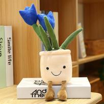 New Jelly Cat New Year Creative Home Tulip Flower Potted Decoration Simulation Fleshy Mushroom Rich Tree Bedroom Ornaments