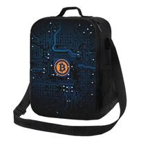 Bitcoin Kompiuterio Pagrindinė Plokštė CPU Grandinė Izoliuotas Pietų Krepšys Mokyklai Biurui Btc Blockchain Daugkartinio Naudojimo Terminis Šaldytuvas Bento Dėžutė 26.5x20x11.5CM smėlis